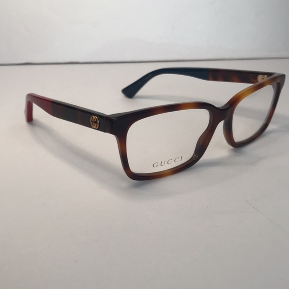 New Authentic - Gucci GG0168O 008 Rectangle Eyeglasses - Picture 10 of 16